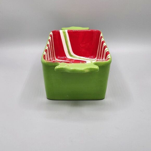 Christmas Candy Shaped Serving Bakeware Cooking Dishes Large Loaf Pan. - Picture 2 of 9